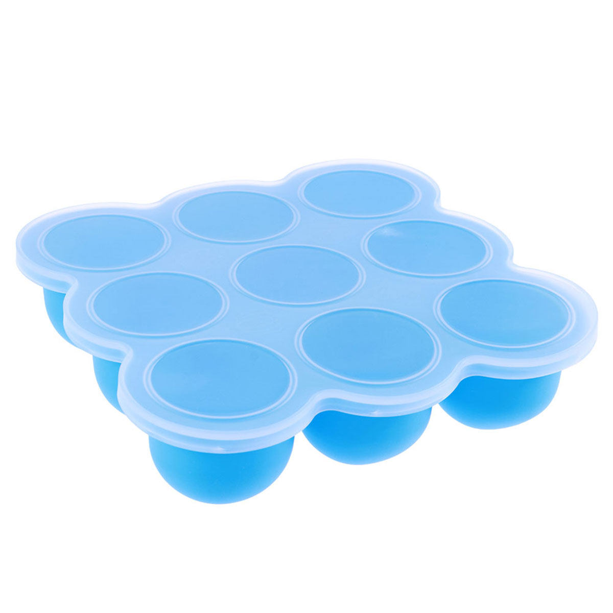 Baby Food Freezer Tray - Conjunto de 9 Recipientes de Armazenamento