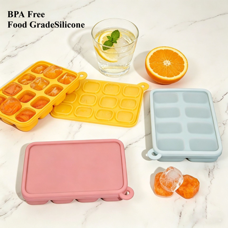 Baby Food Freezer Tray - Forma de Silicone Platinum para Congelar