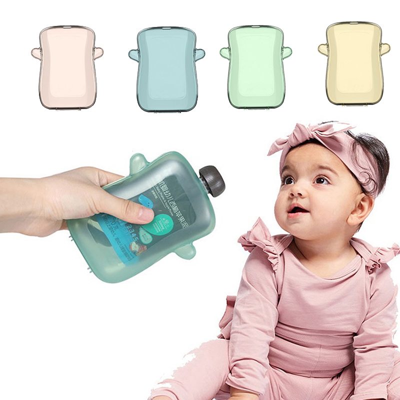 Baby Food Weaning - Recipiente reutilizável auto-alimentação do bebê, suporte