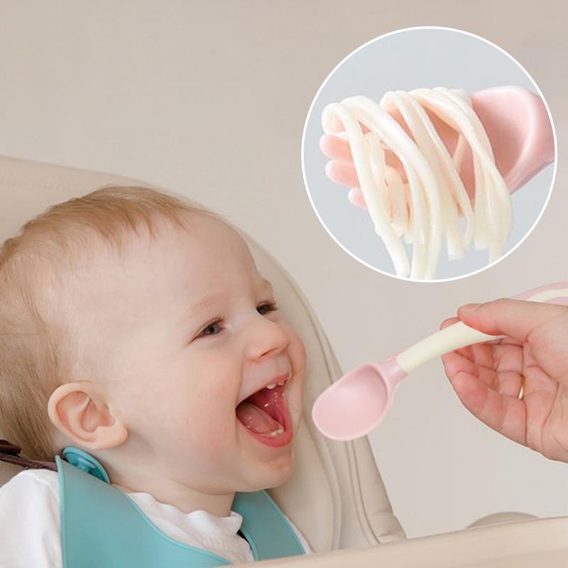 Garfo e colher de bebê, colher - Baby Food Weaning avaliação e preço